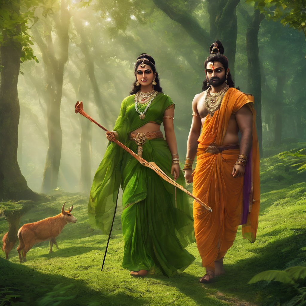 Ram ans sita mata in the forest